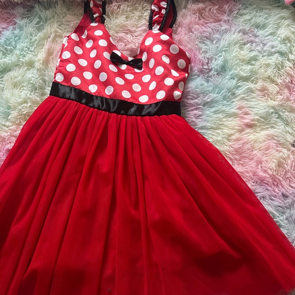 Polka dot girls dress size 130
